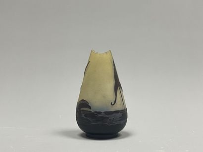 GALLE Etablissements:
Vase piriforme à col...