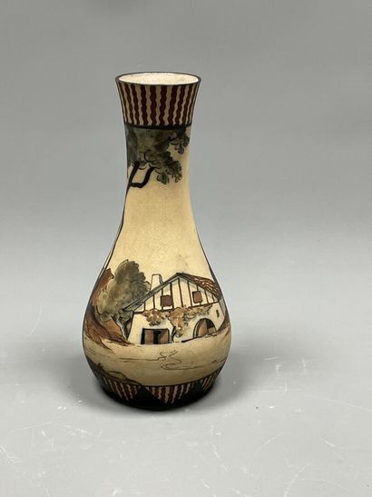 CIBOURE VE
Vase with decoration of cowherd...