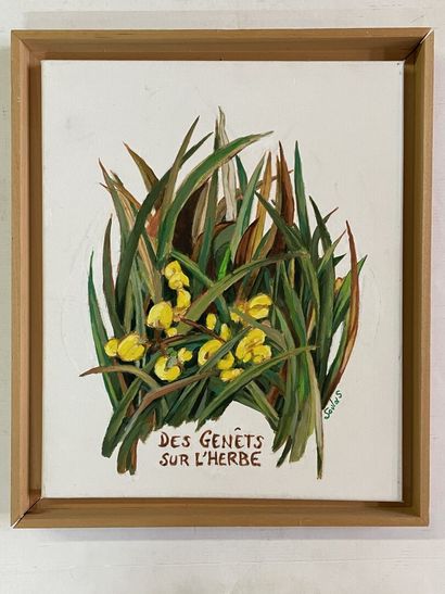 Philippe SOULAS (1932)
Brooms on the Grass.
oil...