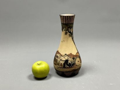 CIBOURE VE
Vase with decoration of cowherd...