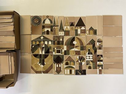 Roger CAPRON (1922-2006)
Ensemble de carrelage...