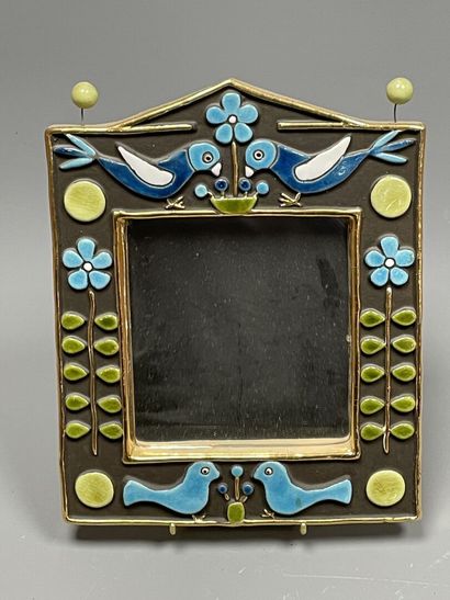 Mithé ESPELT (1923-2020). 
Miroir rectangulaire...