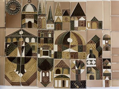 Roger CAPRON (1922-2006)
Ensemble de carrelage...