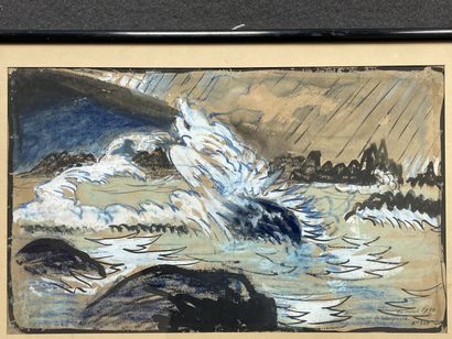 Henry DE WAROQUIER (1881-1970)
Study of waves...