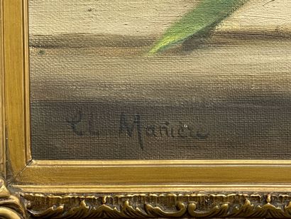 C. MANIERE (XIX°- XX°)
Grand bouquet de fleurs.
huile...