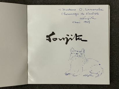 FOUJITA
Petit chat 
Envoi sur catalogue d'exposition...