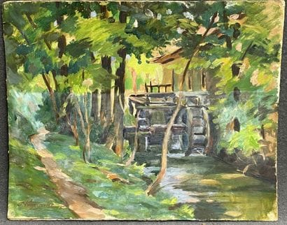 Sergej KUCINSKI (Serbie 1886-1969)
Moulin...
