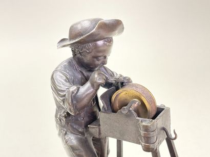 Charles MENNE (XIX)
Le petit remouleur.
Epreuve...