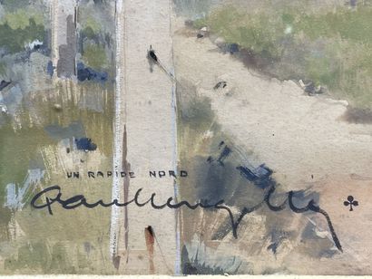 Paul LENGELLÉ ( 1908-1993)
Train à vapeur....