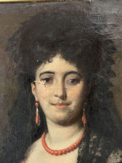 Antonio ZONA (1814-1892)
Elegante aux bijoux...