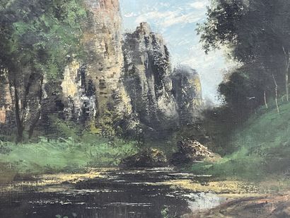 Gustave COURBET (1819-1877) et son atelier,...