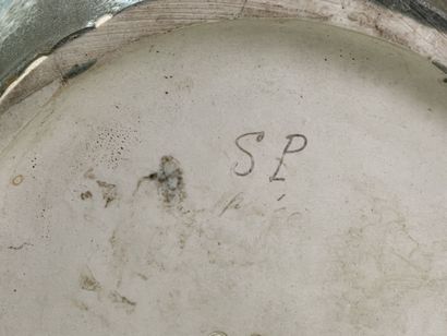 DENBAC. 
Enamelled stoneware pot cover with...