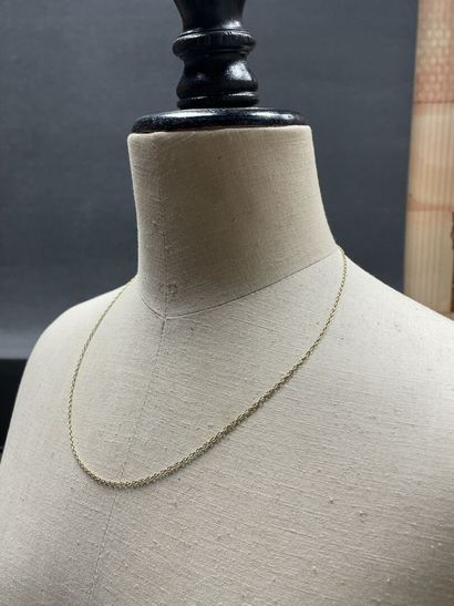 Chaine en or . 
Or 750°/00.
L: 53.5 cm
Poids:...