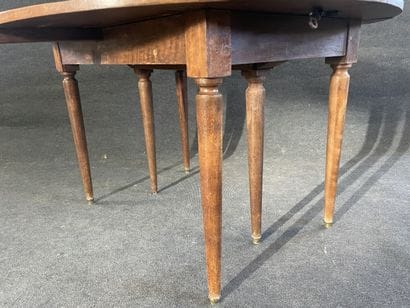 Mahogany shutter table with six legs.
Carries...