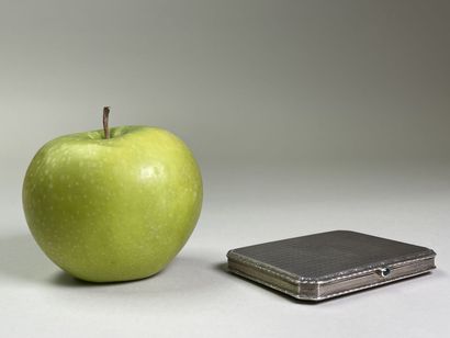 Etui en argent, 925°/00; intérieur vermeillé,...