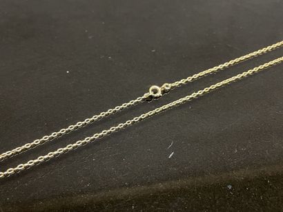 Chaine en or . 
Or 750°/00.
L: 53.5 cm
Poids:...