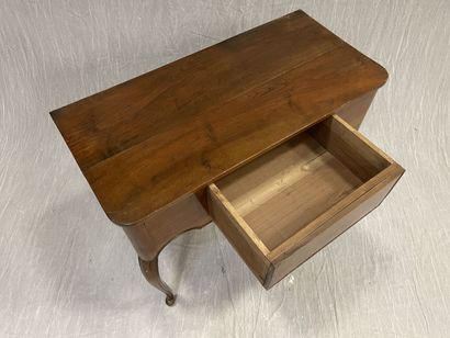 Console en acajou et placage d'acajou, ouvrant...