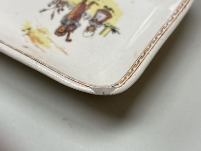 Table de toilette de poupée en pitchpin avec...