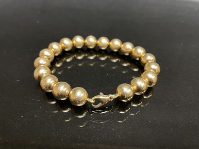 Bracelet en perles d'or, dit de Marseille.
Or...