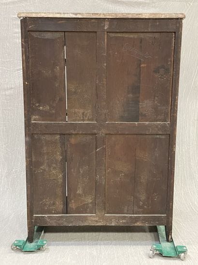 Pair of bookcases in rosewood and satinwood,...