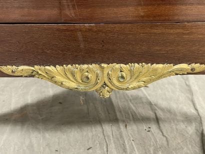 Frieze and marquetry of music attributes...