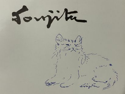 FOUJITA
Petit chat 
Envoi sur catalogue d'exposition...