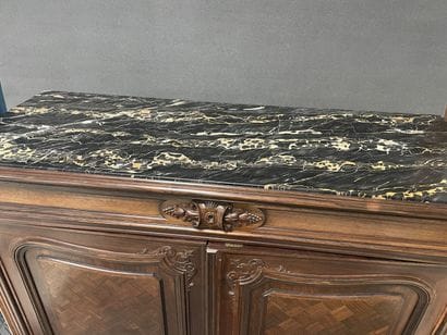 Jeanselme house. 
Low sideboard in palisander...