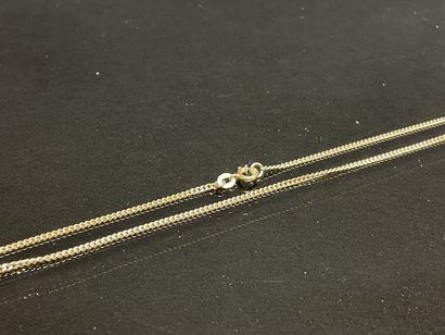 Chaine en or .
Or 750°/00.
L: 46 cm
Poids...