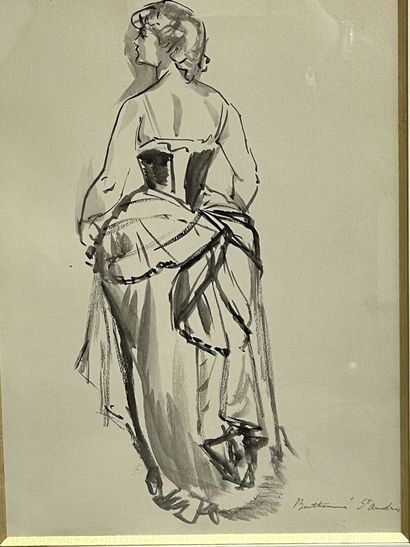 Louis BERTHOMMÉ-SAINT-ANDRÉ (1905-1977) 
Femme...