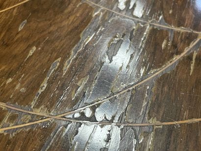 Marquetry pedestal table with swivel top,...