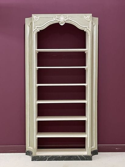 Wooden library carved lacquered wood.
Louis...