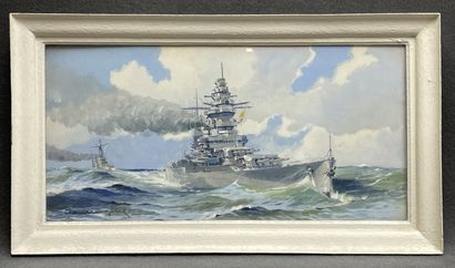 Paul LENGELLÉ ( 1908-1993)
Navire, croiseur...