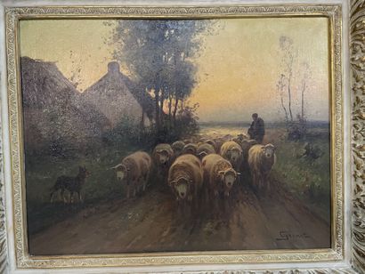 Dominique Adolphe GRENET DE JOIGNY (1821-1885)
Troupeau...
