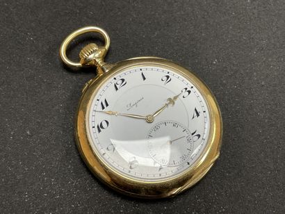 LONGINES - Gold pocket watch
Gold 750°/00
Gross...