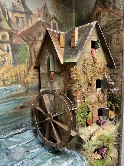Diorama automate FOURNIER en papier, carton...