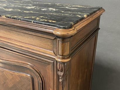 Jeanselme house. 
Low sideboard in palisander...