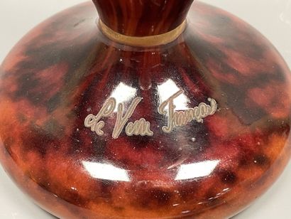 Le Verre Français
Vase sur piedouche en verre...