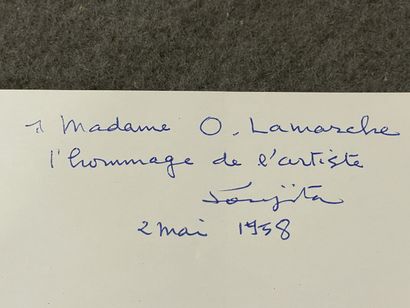 FOUJITA
Petit chat 
Envoi sur catalogue d'exposition...