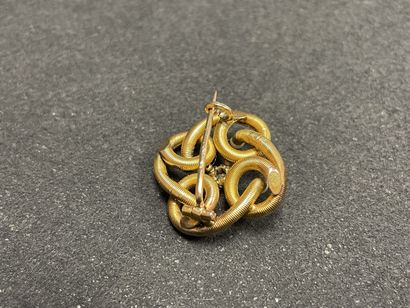 Broche en or, sertie d