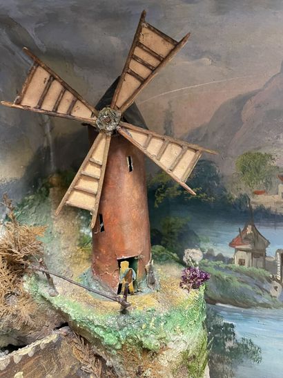 Diorama automate FOURNIER en papier, carton...
