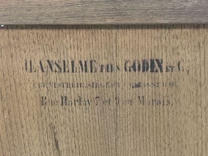 Jeanselme house. 
Low sideboard in palisander...