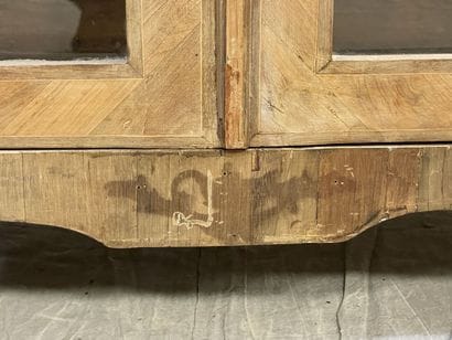 Pair of bookcases in rosewood and satinwood,...