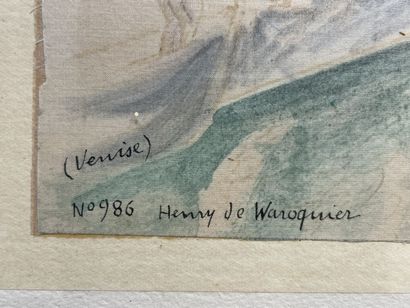 Henry DE WAROQUIER (1881-1970)
View of the...