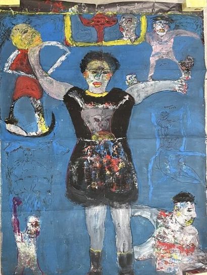 RAMON, Ramon GRIMALT dit (né en 1937)
Gouache...