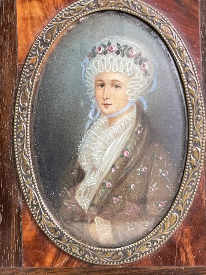 Ecole europenne XIX°
Portrait de femme au...