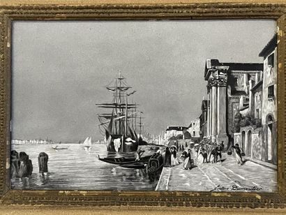 Gustave DUMOUTIER
Venise
 Plaque de porcelaine...
