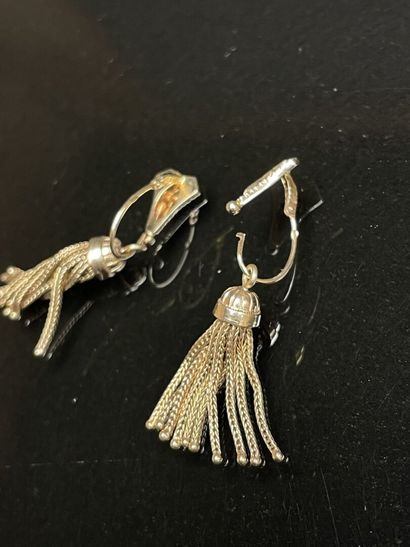 Paire de pendants d'oreille en or 750°/00
L:...