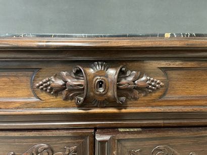 Jeanselme house. 
Low sideboard in palisander...