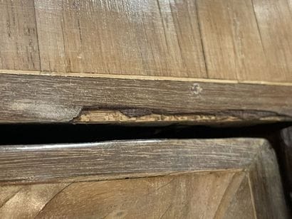 Pair of bookcases in rosewood and satinwood,...