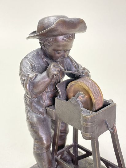 Charles MENNE (XIX)
Le petit remouleur.
Epreuve...